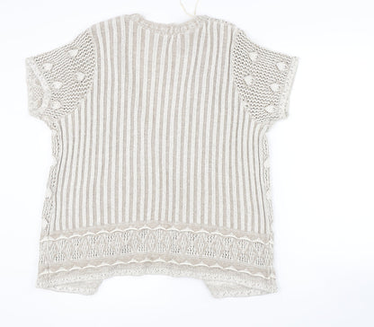 Bonmarché Womens Beige Cardigan Jumper Size L