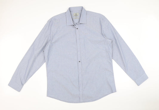 Matalan Mens Blue    Button-Up Size 17