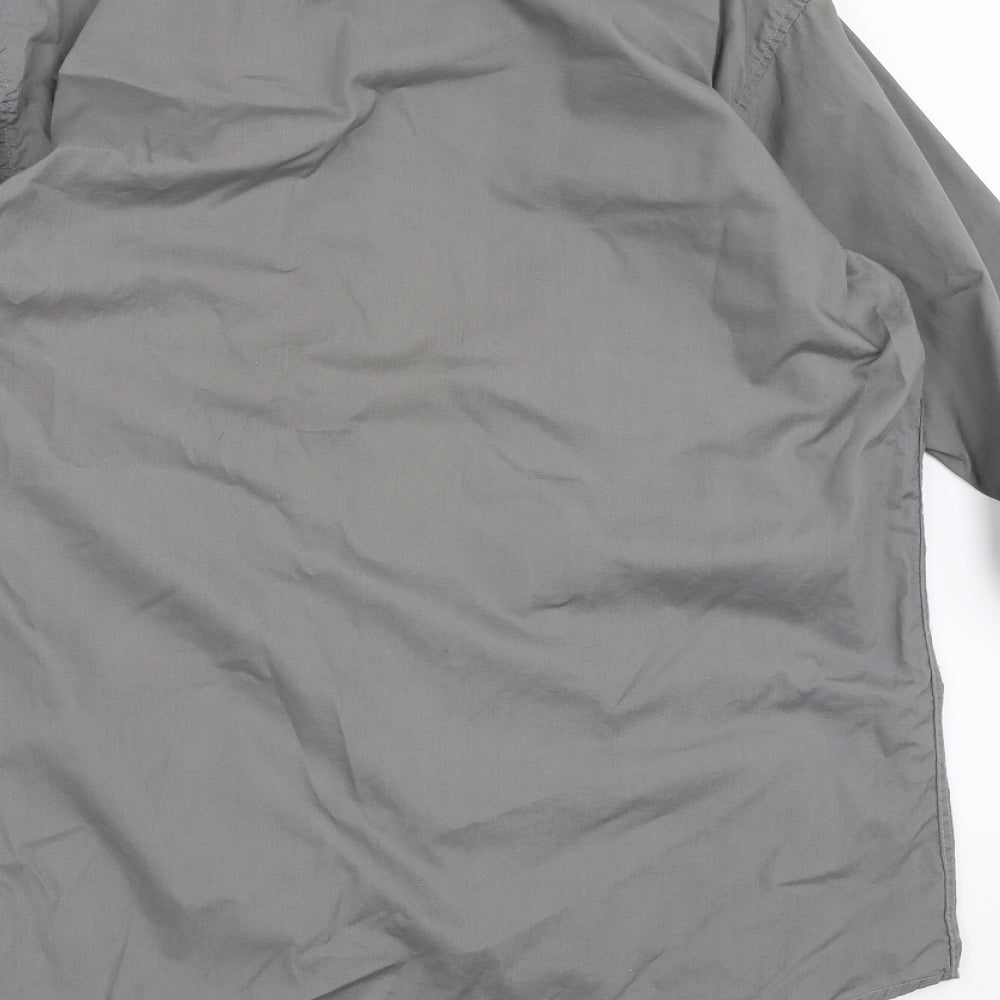 Lyon Becker Mens Grey    Button-Up Size 2XL