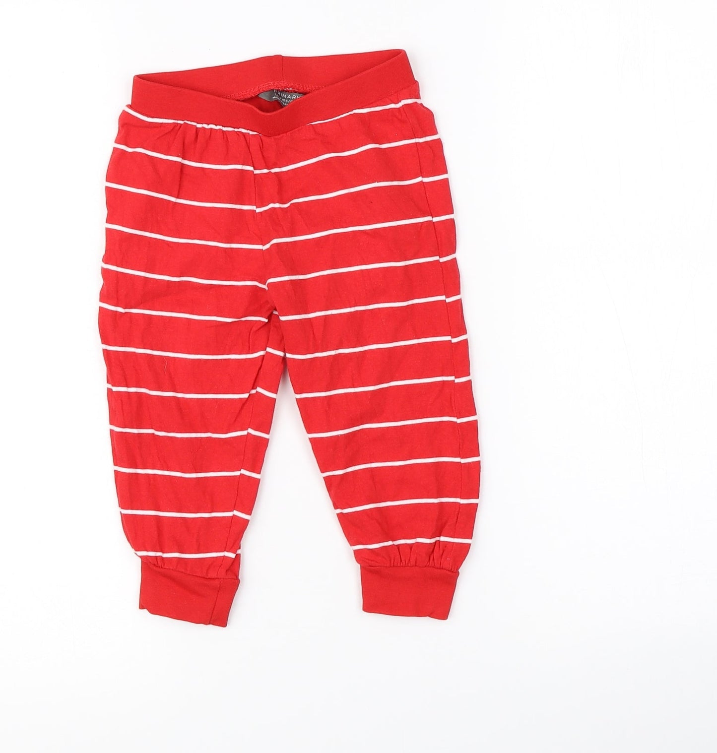 Primark Baby Red Striped  Cami Pyjama Pants Size 18-24 Months