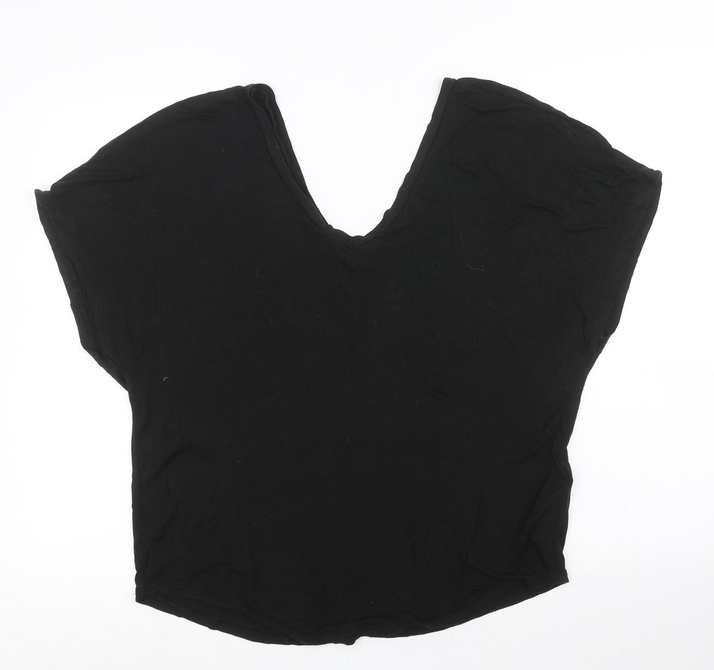 Topshop Womens Black   Basic Blouse Size 8
