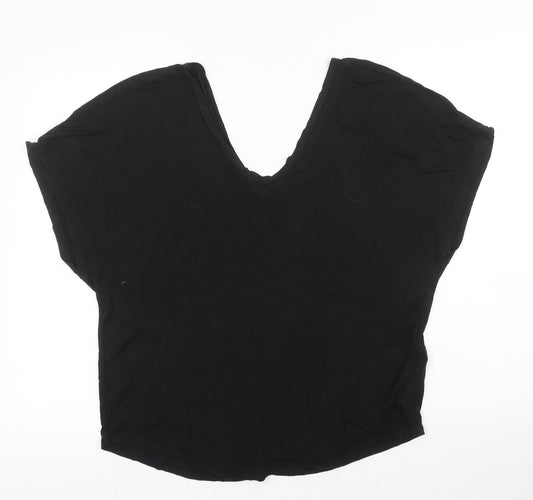 Topshop Womens Black   Basic Blouse Size 8