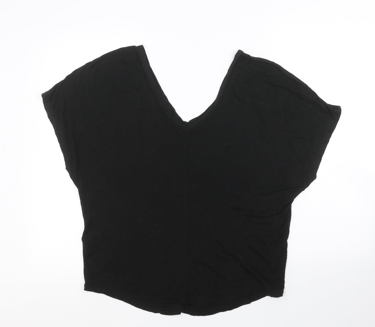 Topshop Womens Black   Basic Blouse Size 8
