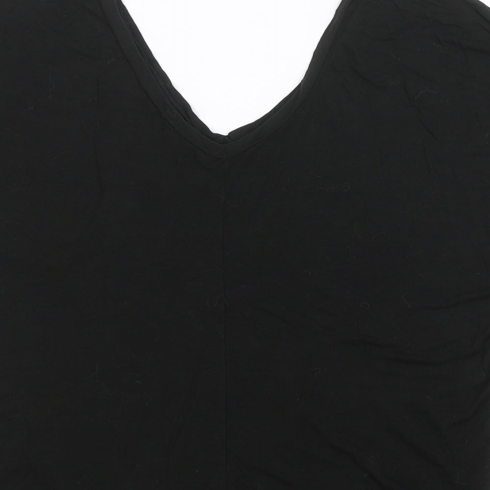Topshop Womens Black   Basic Blouse Size 8