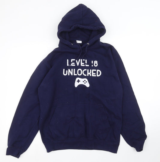 All We Do is Mens Blue   Pullover Hoodie Size M