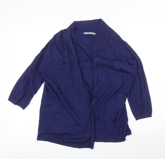 M&S Womens Blue   Cardigan Jumper Size M