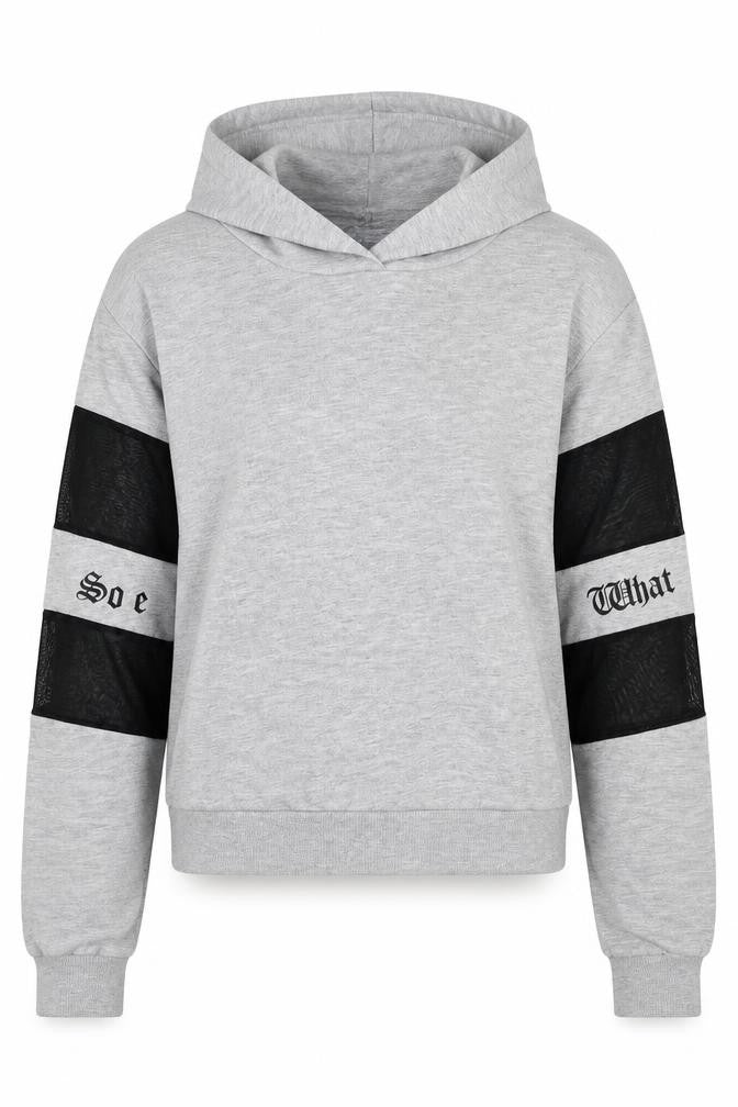 Select Womens Grey   Pullover Hoodie Size S