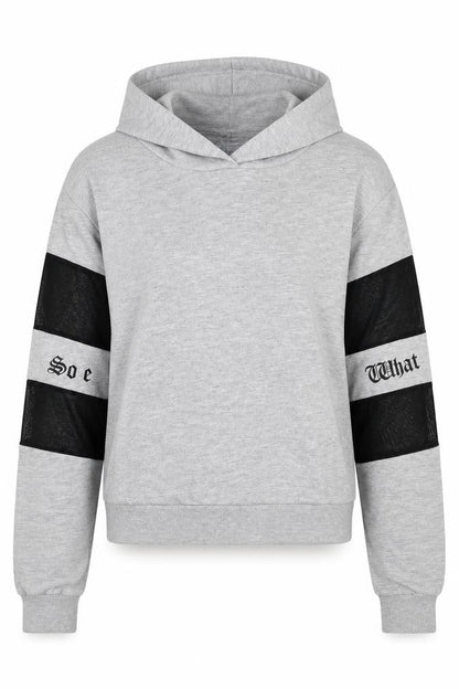 Select Womens Grey   Pullover Hoodie Size S