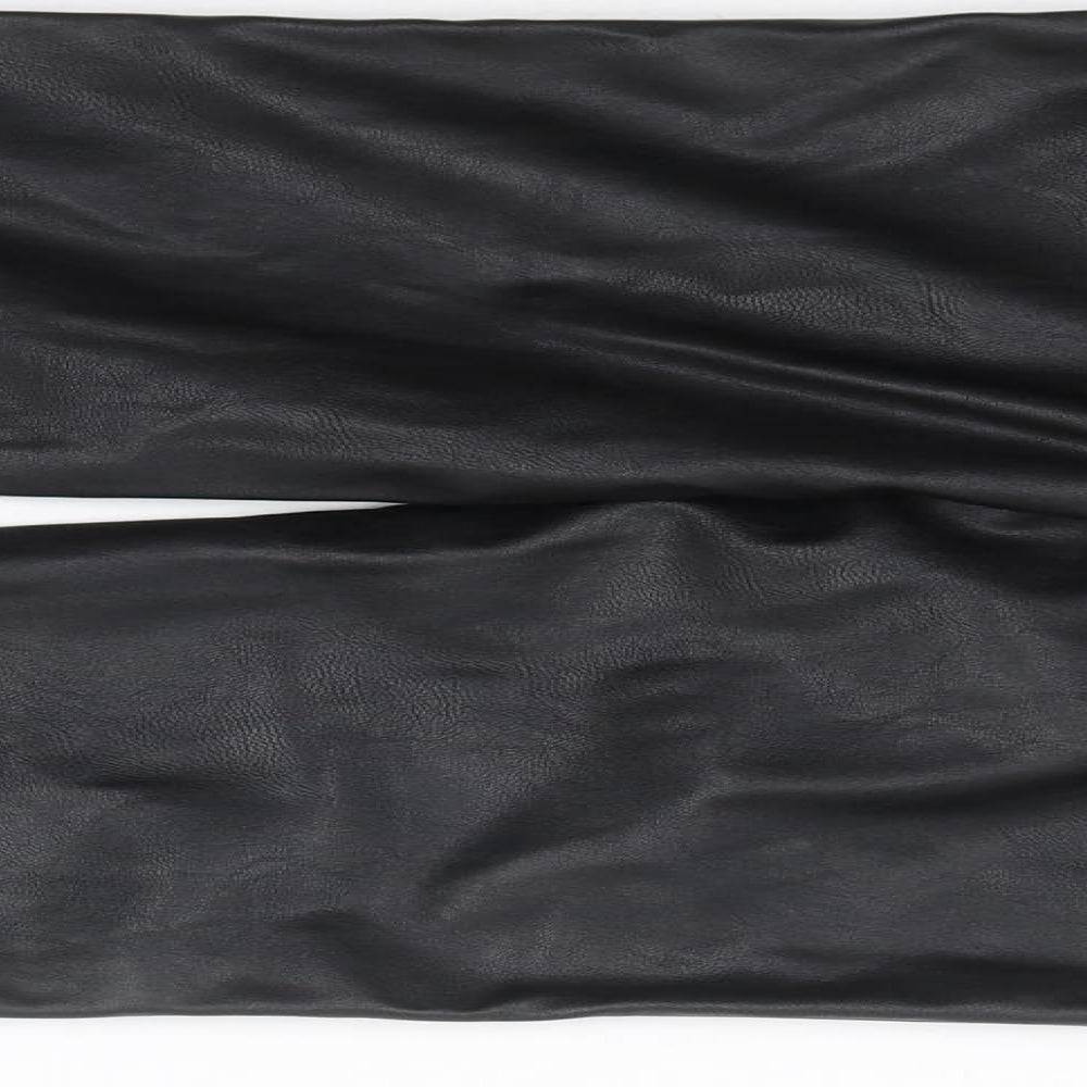 H&M Womens Black Floral  Carrot Trousers Size 8 L28 in