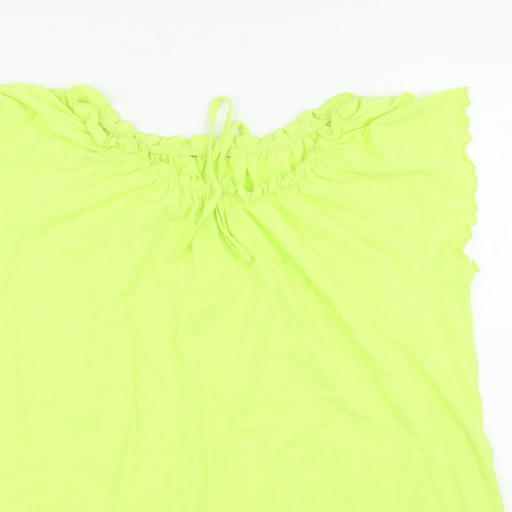 Peacocks Womens Green   Basic Blouse Size 16