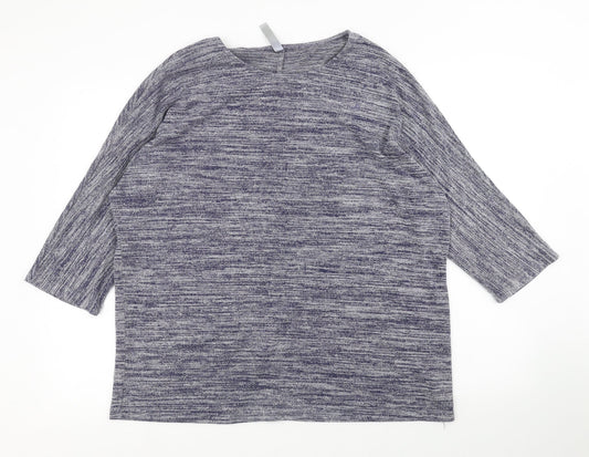 Preworn Womens Blue   Basic Blouse Size XL