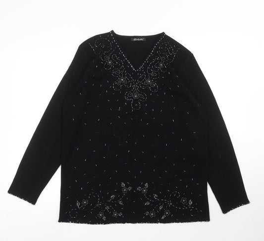 Berkertex Womens Black   Pullover Jumper Size 16