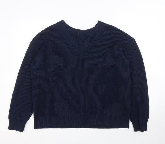 M&S Womens Blue   Pullover Jumper Size M