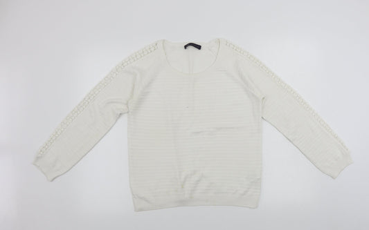 Marks and Spencer  Womens White   Pullover Jumper Size 12