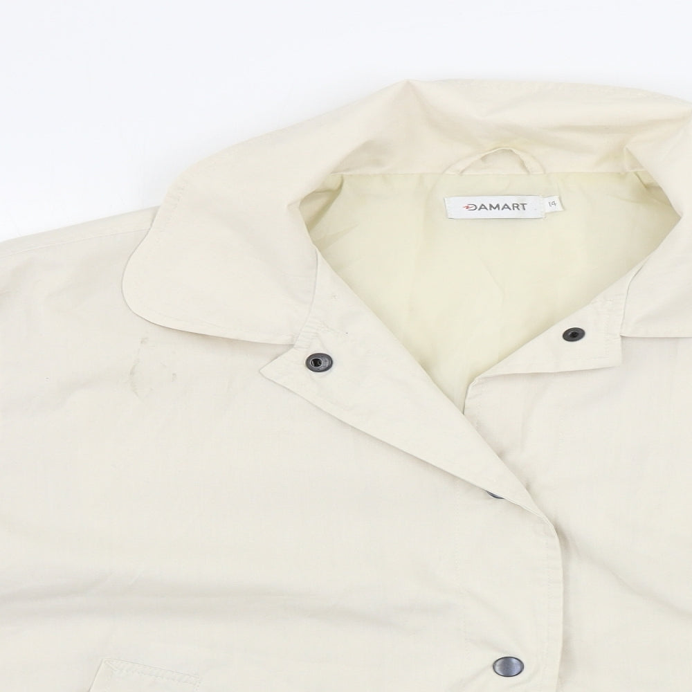 Damart Womens Beige   Jacket Coat Size 14