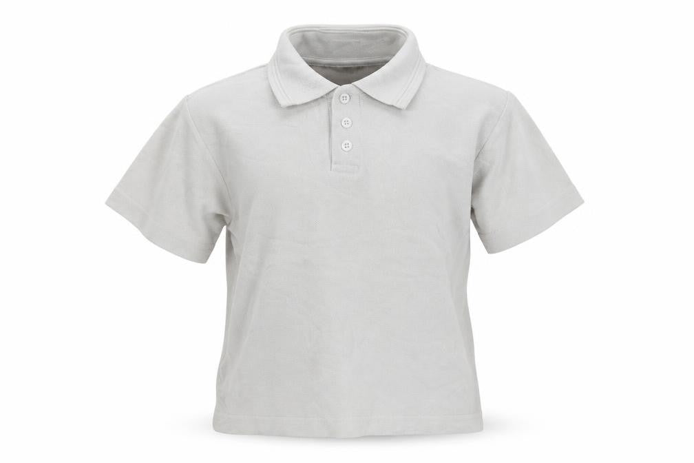 techino  Boys White   Basic Polo Size 6-7 Years