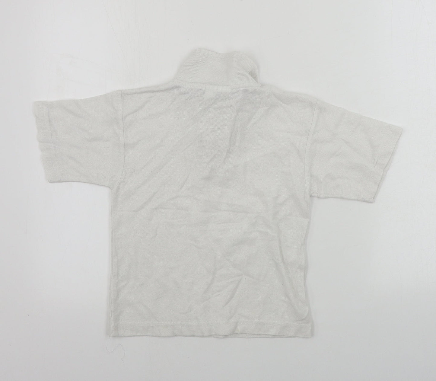 techino  Boys White   Basic Polo Size 6-7 Years