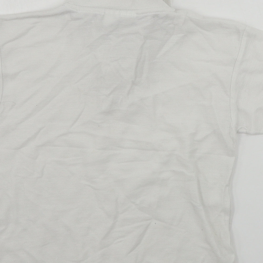techino  Boys White   Basic Polo Size 6-7 Years
