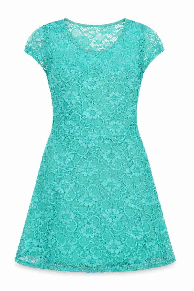 New Look  Womens Green Floral  A-Line  Size 14