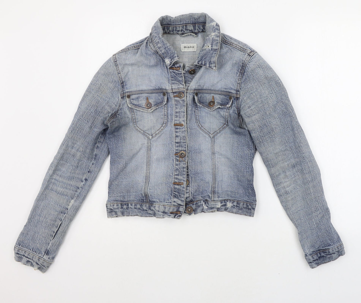 Moto Womens Blue   Jacket Coat Size 10