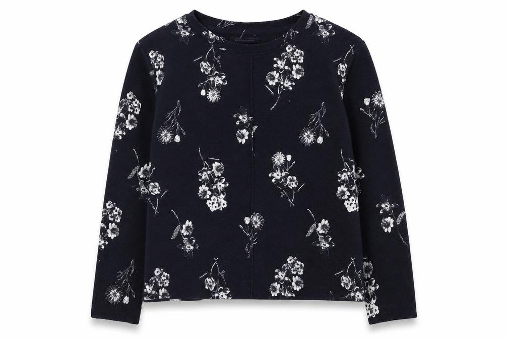 Marks & Spencer Womens Blue Floral  Pullover Jumper Size 14