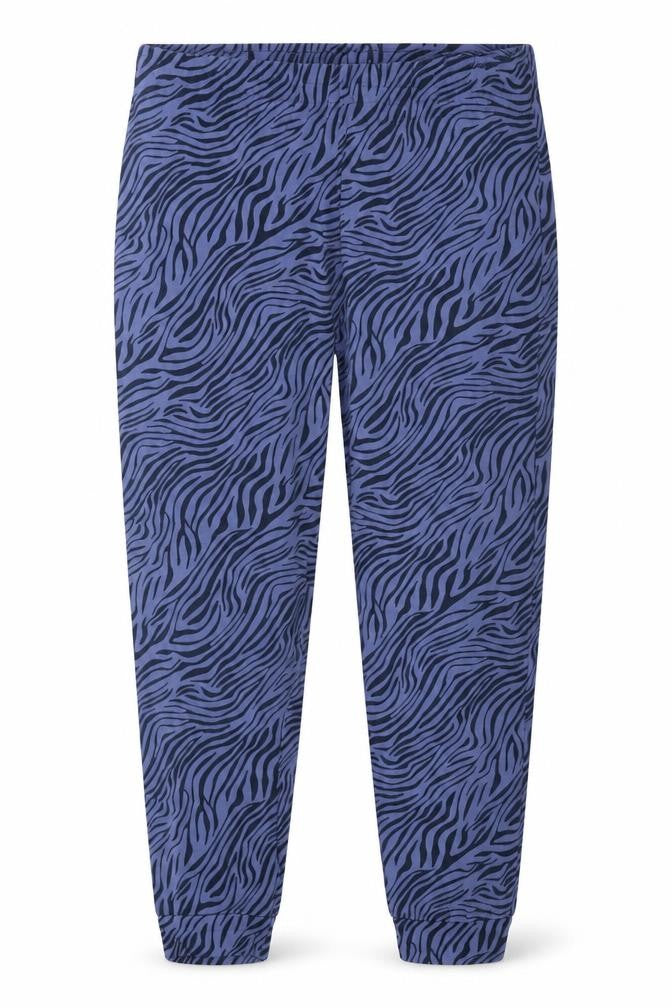Avenue Womens Blue Animal Print  Jogger Trousers Size 12 L25 in