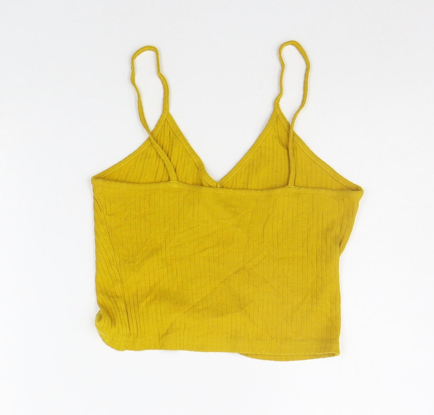 Topshop Womens Yellow   Basic Tank Size 8