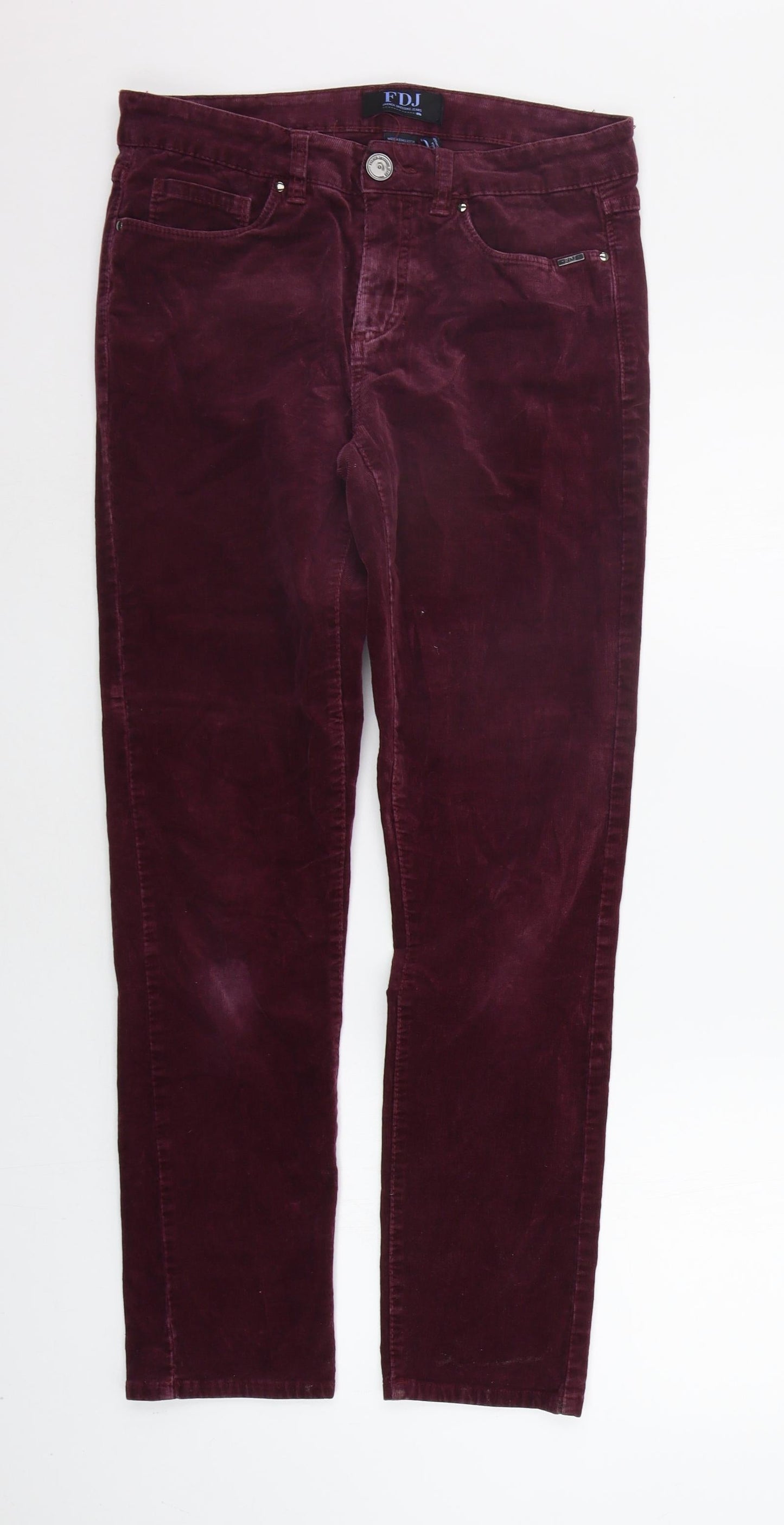 FDJ Womens Purple   Trousers  Size 6 L28 in
