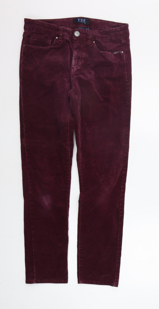 FDJ Womens Purple   Trousers  Size 6 L28 in