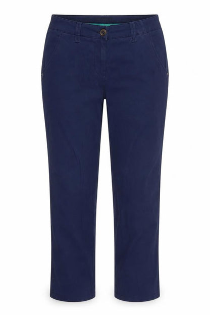 woman Womens Blue   Trousers  Size 10 L26 in