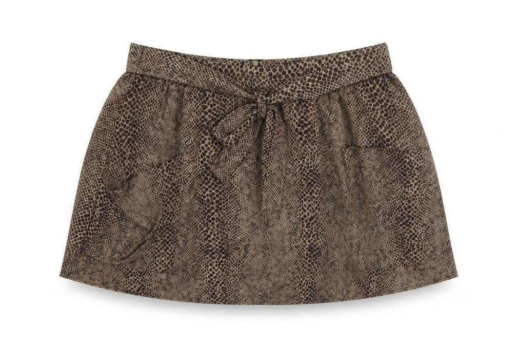 Topshop Womens Brown Animal Print  Mini  Size 8