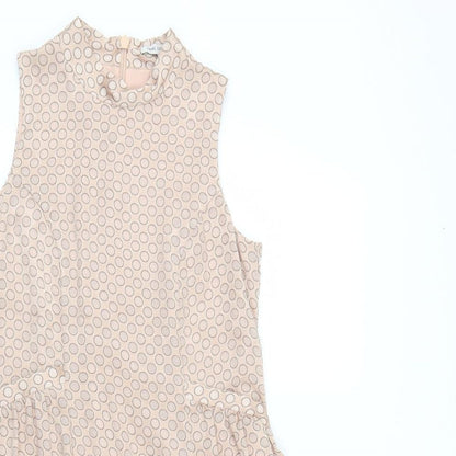 Next Womens Pink Striped  Fit & Flare  Size 8