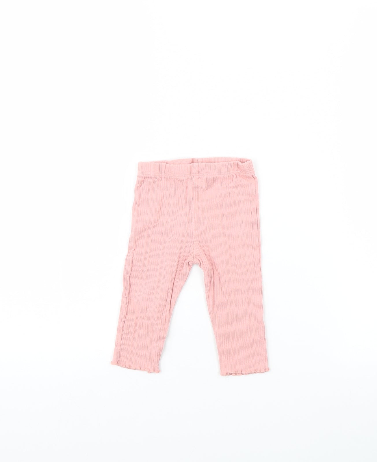 Fred & FLo Girls Pink   Capri Trousers Size 6-9 Months