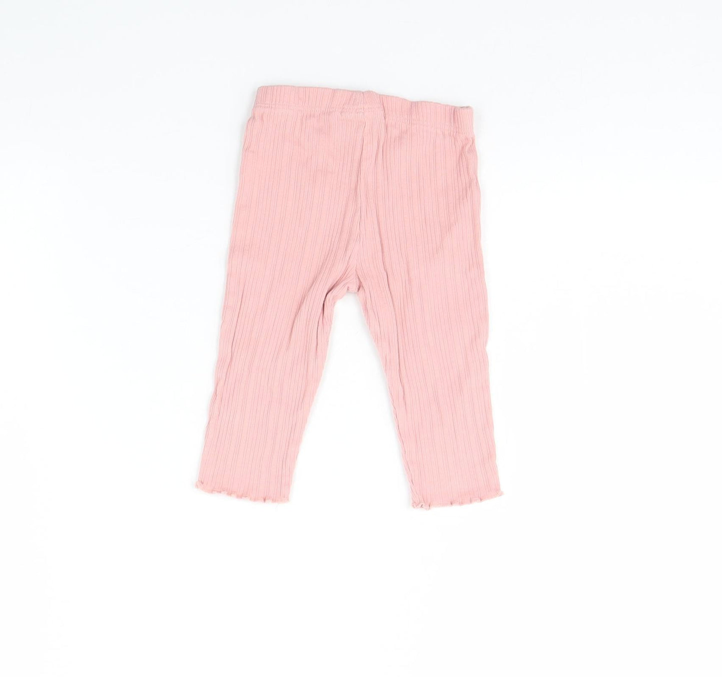 Fred & FLo Girls Pink   Capri Trousers Size 6-9 Months