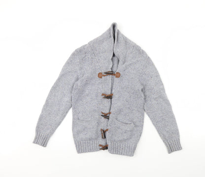 Additional front view of H&M girls’ grey jacket, size 8, years