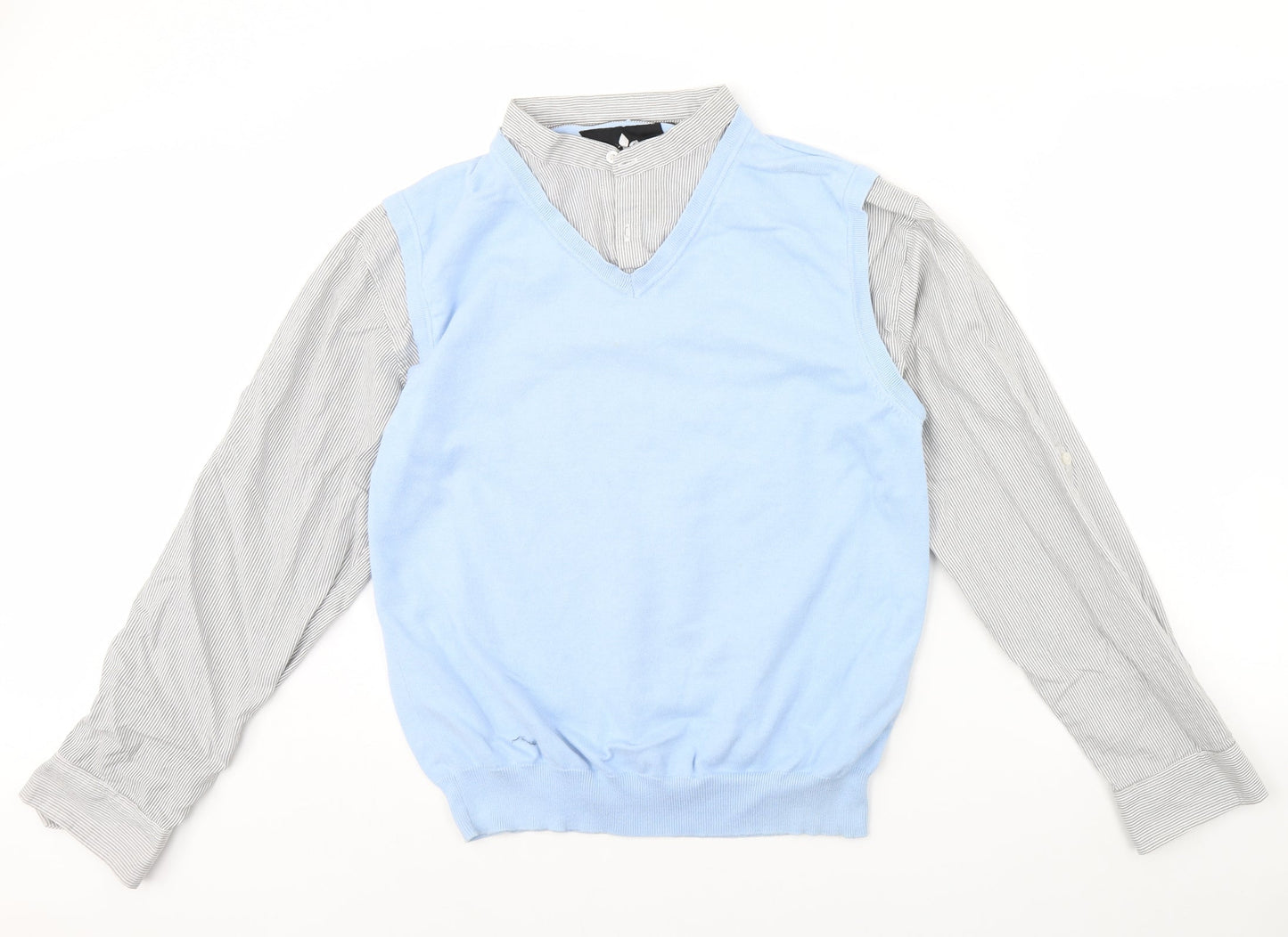 Ref 0273 Mens Blue   Pullover Jumper Size L