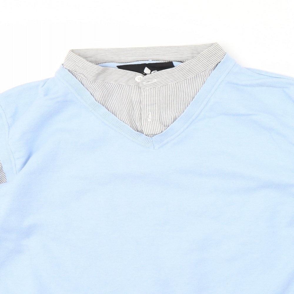Ref 0273 Mens Blue   Pullover Jumper Size L