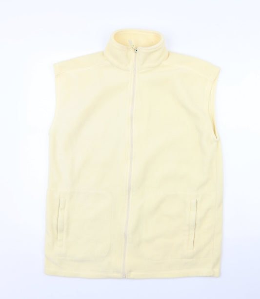 exe Womens Yellow  Fleece Gilet Jacket Size S