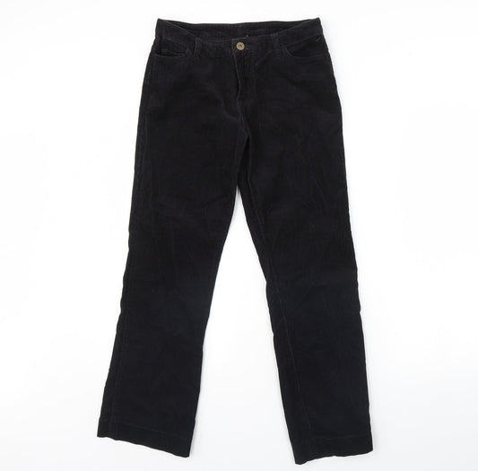 Preworn Womens Black   Trousers  Size 8 L28 in