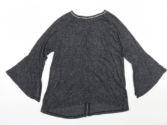 COIN 1804 Womens Grey   Basic T-Shirt Size S