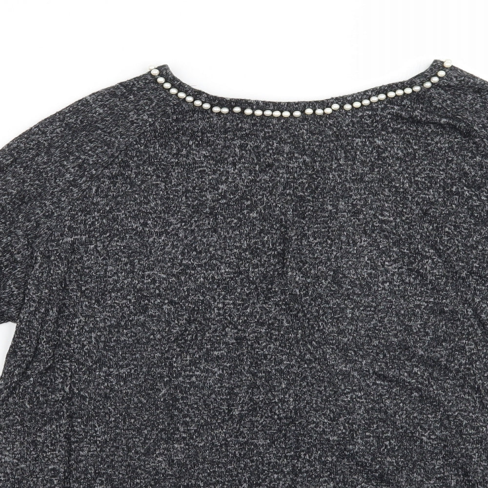 COIN 1804 Womens Grey   Basic T-Shirt Size S
