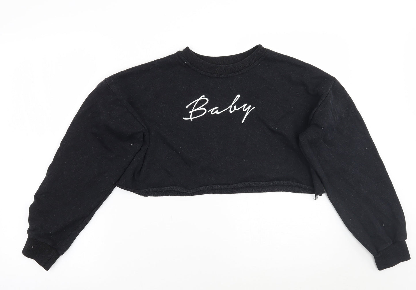 Love Womens Black   Pullover Jumper Size M