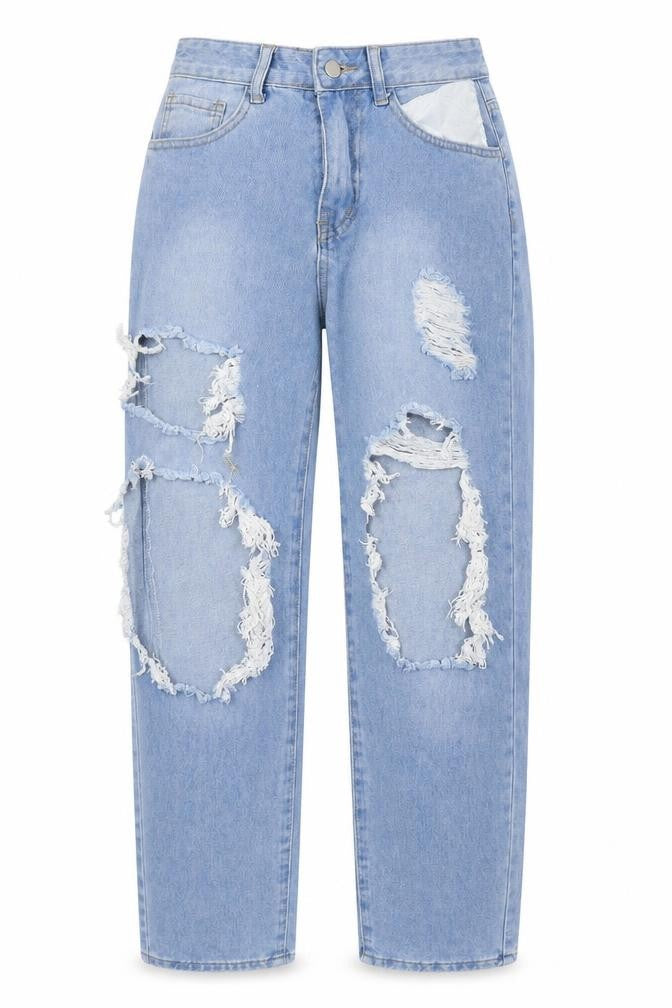 SheIn Womens Blue  Denim Mom Jeans Size S L29 in