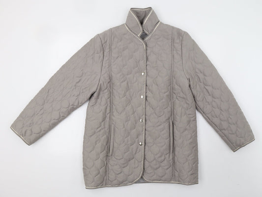 Gabriella Womens Grey   Puffer Jacket Coat Size 12
