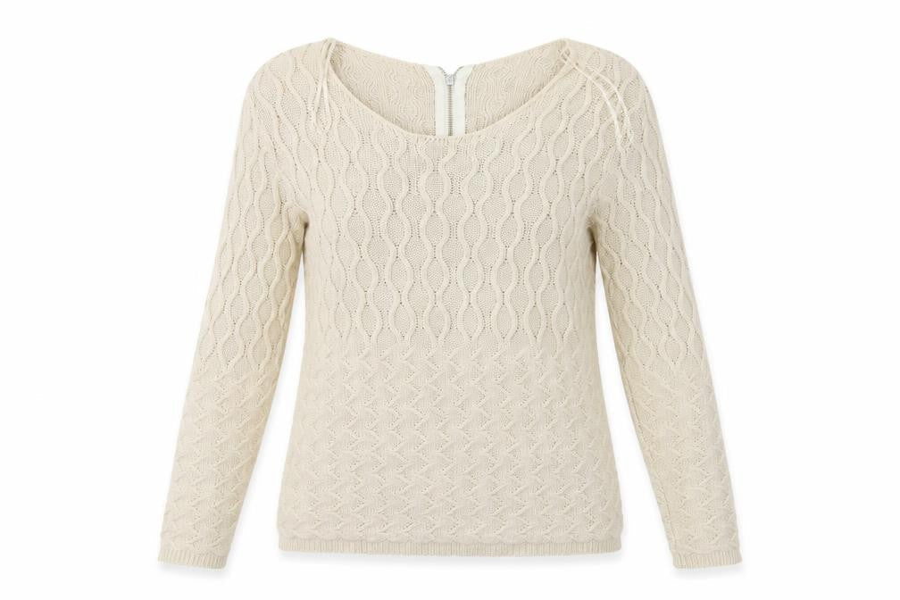 M&Co Womens Beige   Pullover Sweatshirt Size 12