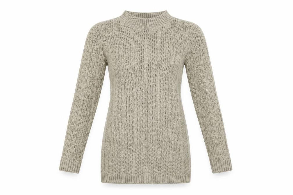 Matalan Womens Beige  Knit Pullover Sweatshirt Size S