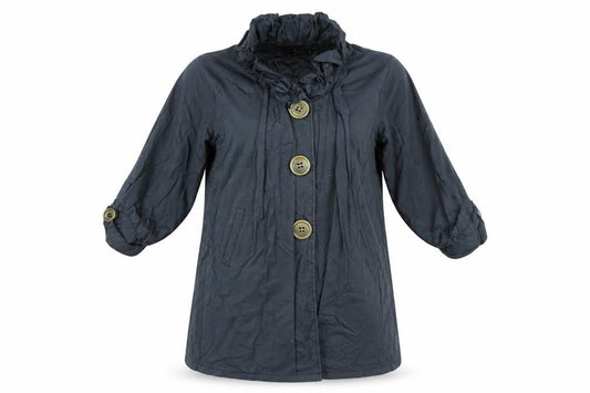 Layers Womens Blue   Overcoat Coat Size S