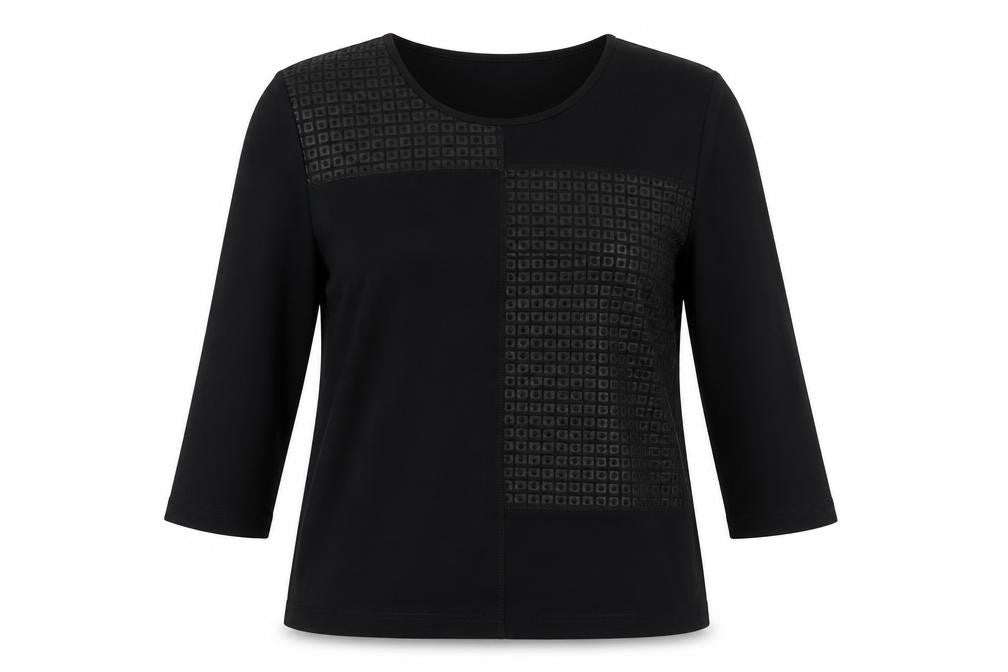 Brandtex Womens Black   Basic Blouse Size S