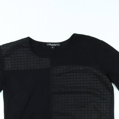 Brandtex Womens Black   Basic Blouse Size S