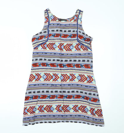 Primark Womens Multicoloured Geometric  Shift  Size 8